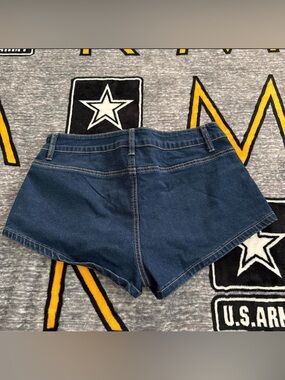 Women's Dark Blue Denim Shorts
